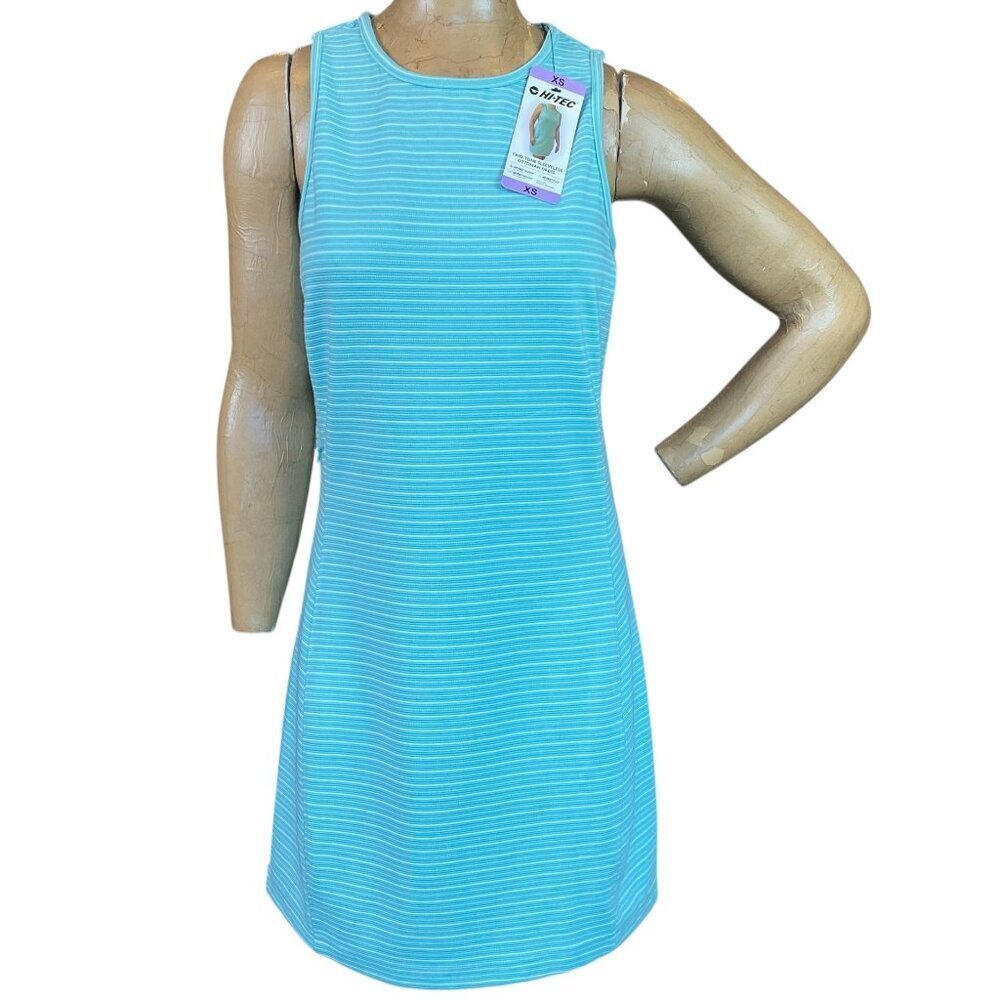 NWT Hi-Tec Two-Tone Sleeveless Ottoman Golf Dress XS Blue‎ #336i
